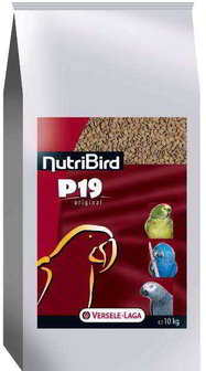 NutriBird pallet food - P19 parrot original breeding - 10 kg
