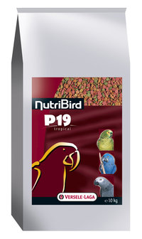 NutriBird palletvoeding - P19 papegaai tropical kweek  - 10kg  