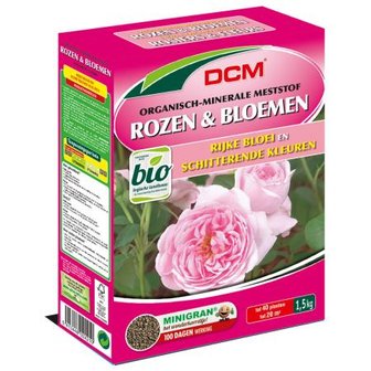 DCM - Rozen en Bloemen Meststof BIO -  1,5kg 