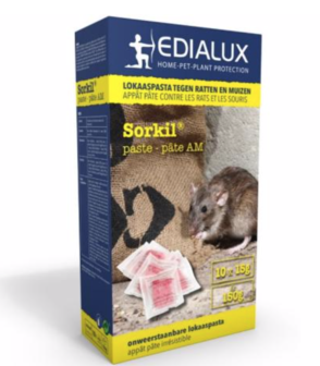 Edialux Tuinproducten -  Sorkil Pasta rattengif 150gr