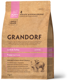 Grandorf - Lamb &amp; Turkey - Puppy All Breeds - 10 kg