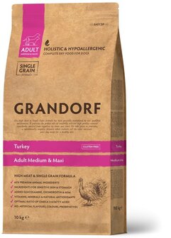 Grandorf - Turkey Adult Medium &amp; Maxi - 10 kg