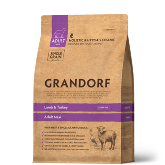 Grandorf - Lamb &amp; Turkey Adult Maxi Breeds - 10 kg