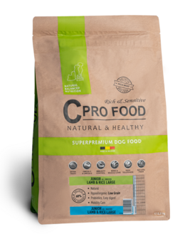 CPRO FOOD - Junior All Breed Lamb &amp; Rice Large - 10 kg