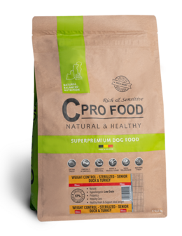 CPRO FOOD - Adult Weight Control - Sterilized - Senior Duck &amp; Turkey XSmall - 10 kg