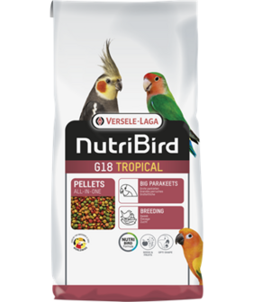 NutriBird pelletvoeding - G18 Tropical Grote Parkieten - 10 kg
