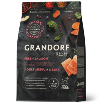 Grandorf - Fresh Salmon Adult Medium &amp; Maxi - 10 kg