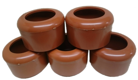 Demster rond Terracotta plastic