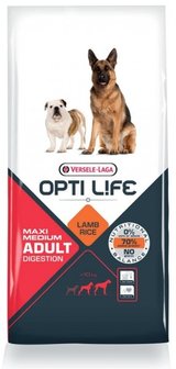 12,5 kg Opti Life - Adult Digestion Medium/Maxi