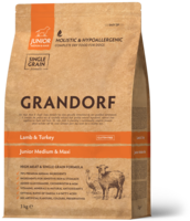Grandorf - Lam & Kalkoen – Junior Alle Rassen - 1 kg